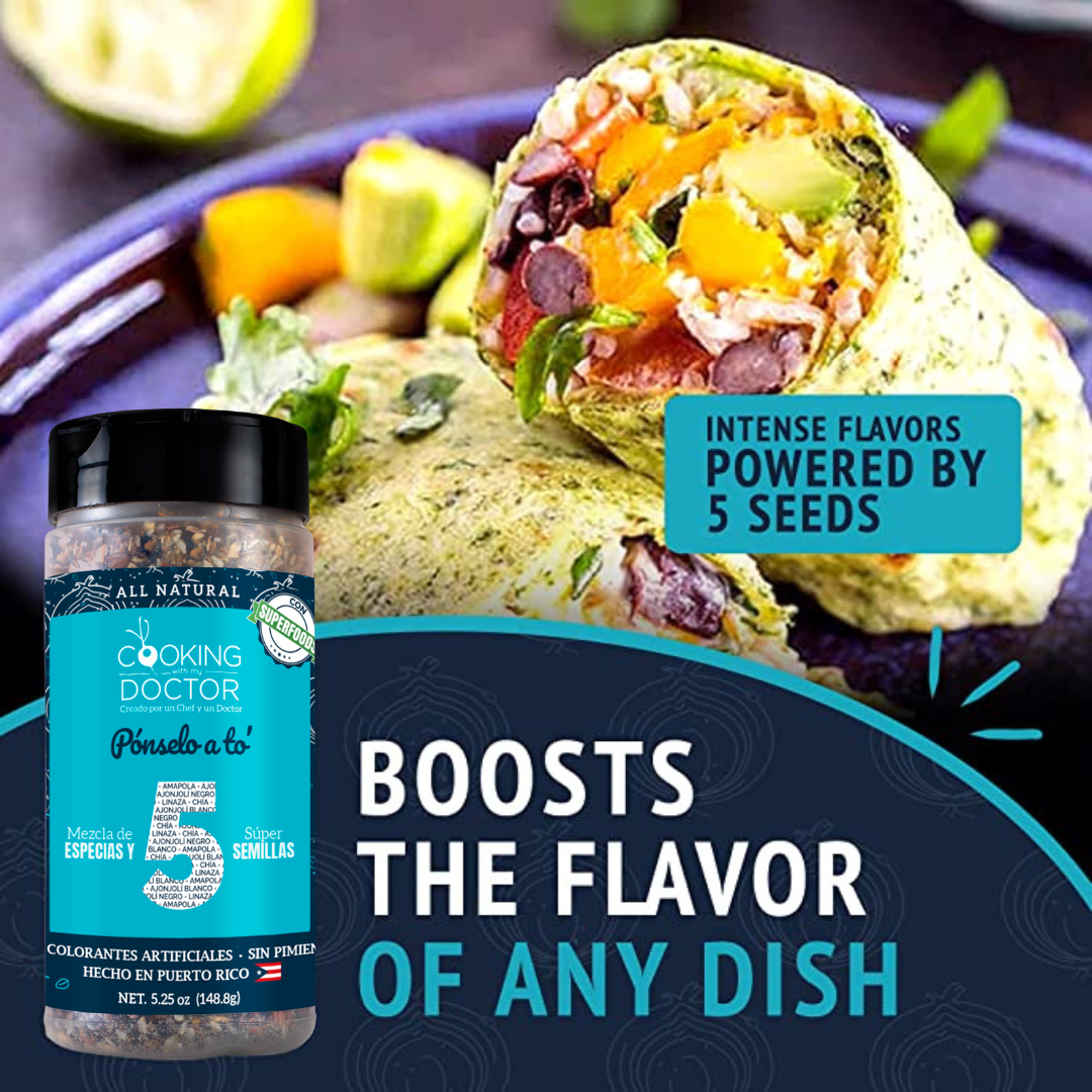 Combo: Todo Bagel, Sazón y Sazonador Multiuso con Cúrcuma y Moringa