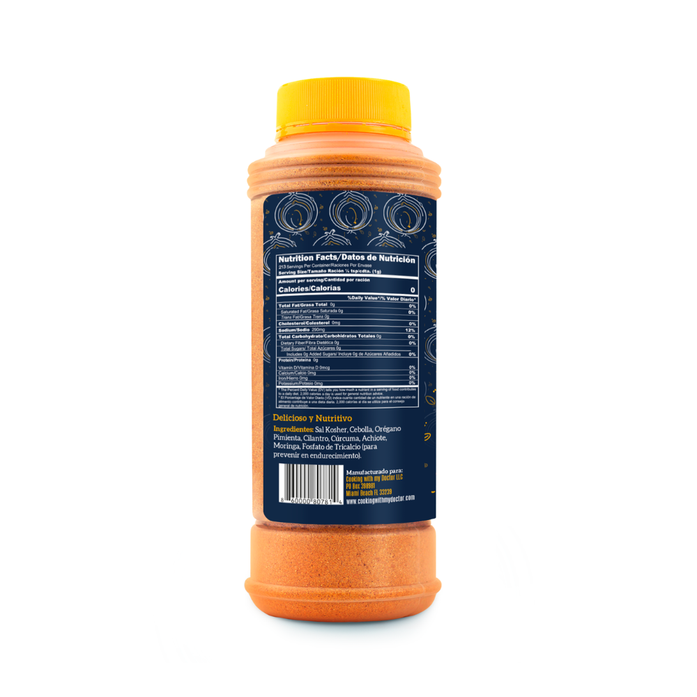 Sazón All Purpose Seasoning with Turmeric and Moringa XL