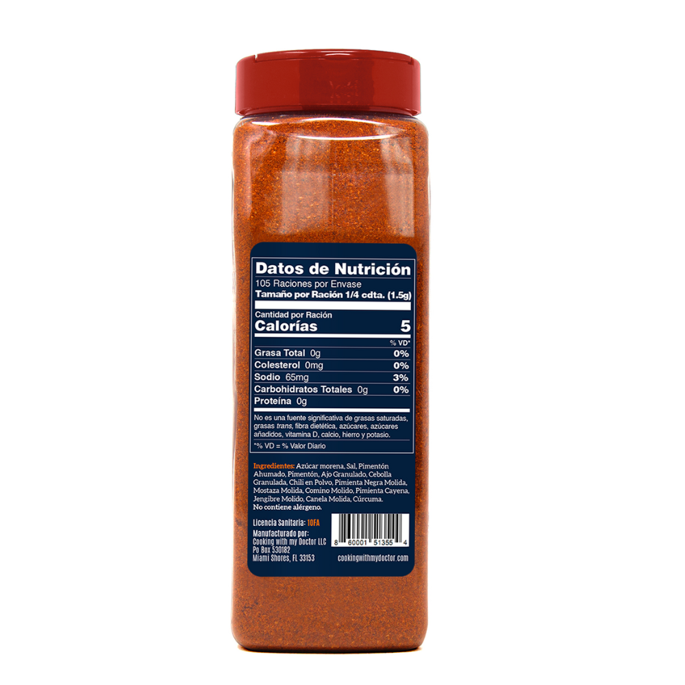 Asado BBQ Rub XL - Seasoning with Chipotle and Turmeric