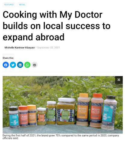Cooking with My Doctor builds on local success to expand abroad