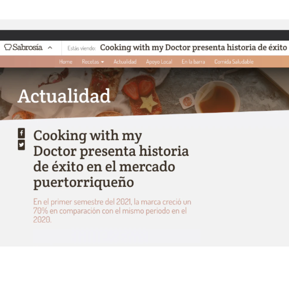 Cooking with my Doctor presenta historia de éxito en el mercado puertorriqueño