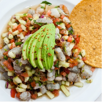 Tropical Mahi Mahi Ceviche with Pineapple and Coconut