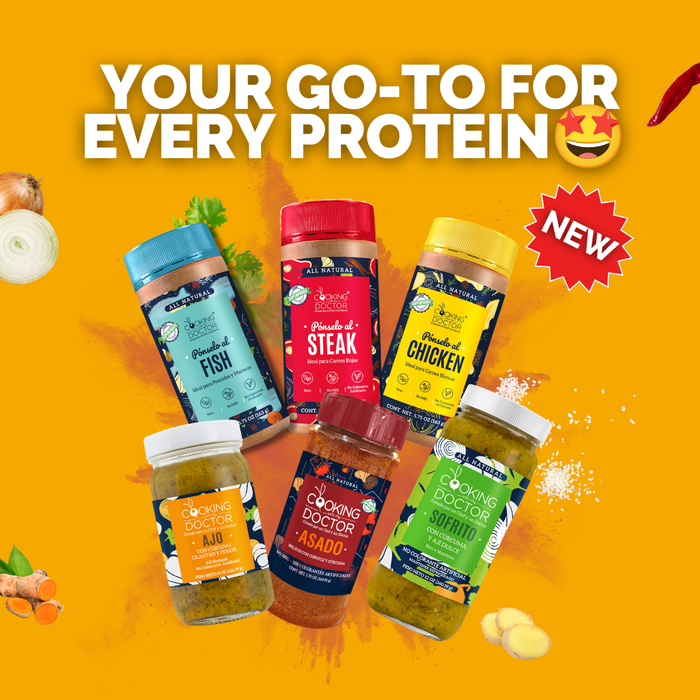 THE PROTEIN MASTER PACK - La Trilogía del Sabor + Garlic Paste, La Criolla & Sofrito