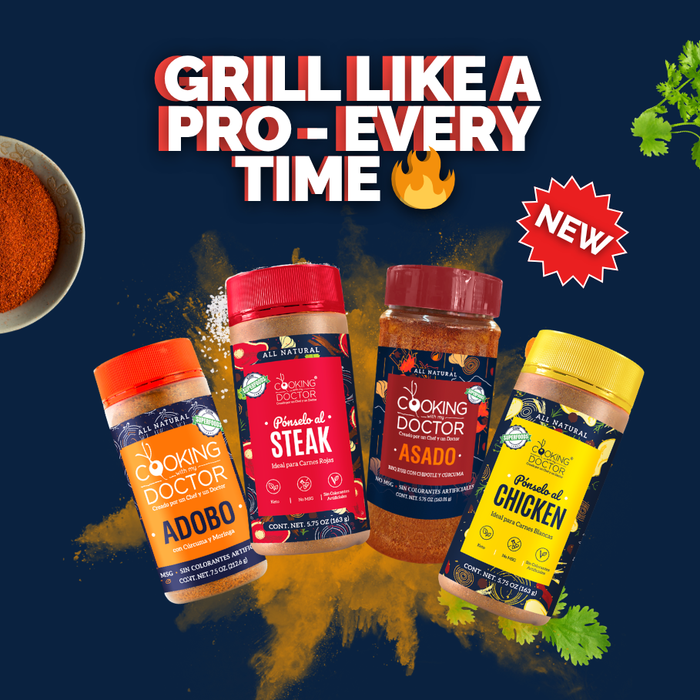 GRILL MASTER KIT - Asado BBQ Rub, Pónselo al Steak, Pónselo al Chicken & Adobo