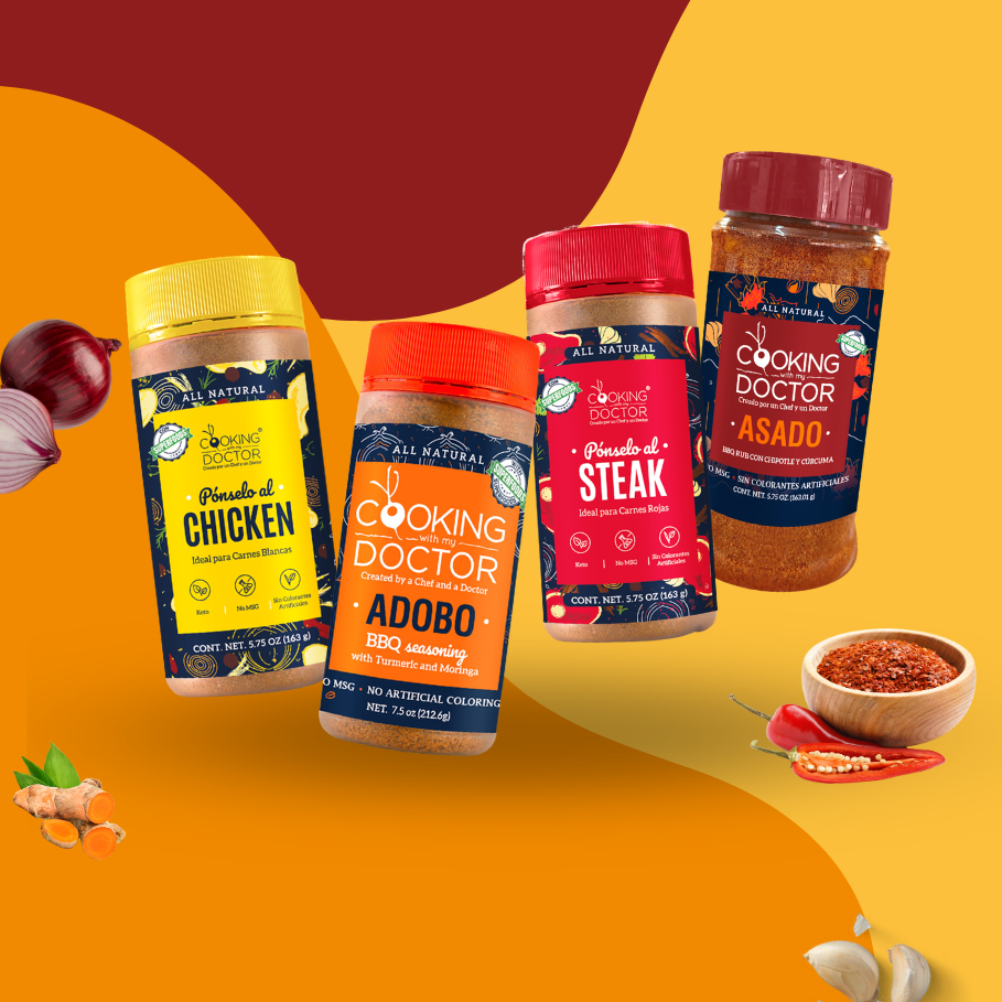 GRILL MASTER KIT - Asado BBQ Rub, Pónselo al Steak, Pónselo al Chicken & Adobo